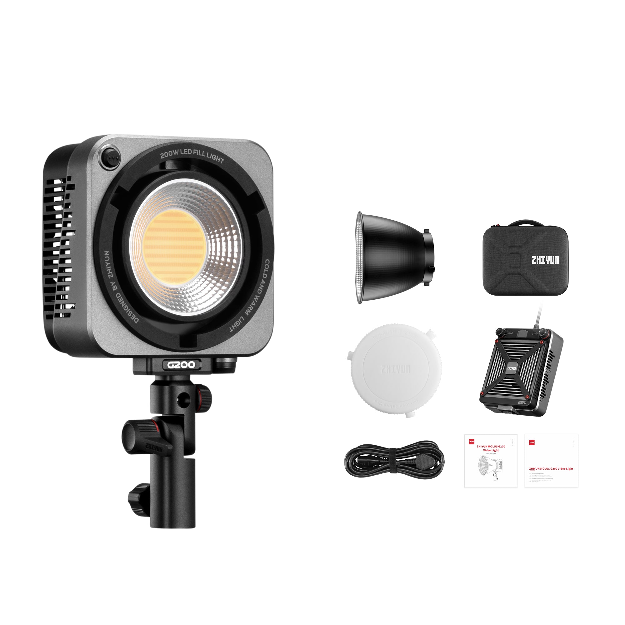 中古美品　ZHIYUN MOLUS G200 LED 200W　Bowens 中古美品 ZHIYUN MOLUS G200 LED 200W Bowens